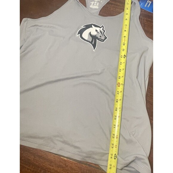 Champion Powertrain 2XL Gray Tank Top Women’s Quick Dry Racerback Logo Gym - Picture 4 of 6